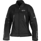GMS Vega Damen Schwarz Wasserdichte Textiljacke Größe XS