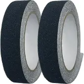 Vago-Tools 2x Antirutschband Streifen 5m Anti Rutschband Klebeband Gripband 25mm