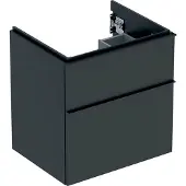 Geberit 502.303.JK.1, Grau, 2 Schublade(n), 592 mm, 476 mm, 615 mm