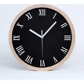 Tulup Holzuhr 25fi cm wanduhr - weiße Spitzen - Tafel