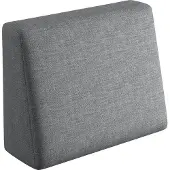 Sunnypillow Palettenkissen mit abnehmbarem Bezug Seitenkissen 60x40x20/10cm Grau
