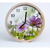 Tulup Holzuhr 20fi cm wanduhr - Wiese Landschaft