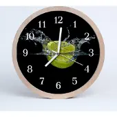 Tulup Holzuhr 20fi cm wanduhr - Zitrone Obst