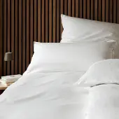 Elegante Mako-Satin-Kissenbezug einzeln Milkyway Farbe Weiss Größe 40x80