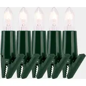 Narva Lichterkette mit Spitzkerze 10 BS grün innen