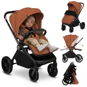 Lionelo MIKA Plus Kinderwagen, Brown Rust