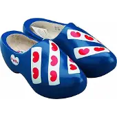 Nijhuis Original holländische Holzschuhe: Der Friesische mit Flagge (Gr. 31-32)