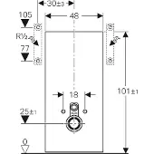 Geberit 131022SJ6 Monolith Sanitärmodul für Wand-WC