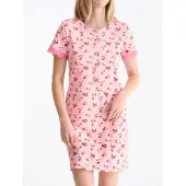 Lisca Nachtkleid Bloomy | Grösse: L | Farbe: Pink