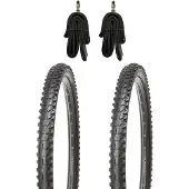 Resul 2x 26x1.95 Zoll MTB Reifen 53-559 inkl. 2x Schlauch DV