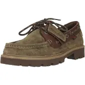 Clarks Schnürschuhe Cleyhill Boat mit markanter XTRALITE-Sohle 3226 Olive Combi 43