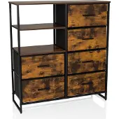 Hjh LIVING Kommode mit 6 Schubladen RAGALA Sideboard Schrank 92.0 x 84.0 x 30.0 cm