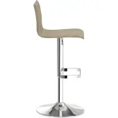 Mayer Barstuhl Sitzmöbel 1212 45 x 47 x 79 cm Stahl chrom/taupe