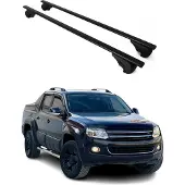 Omac Dachträger Grundtäger für VW Amarok mk1 2010-2022 75kg Metall Schwarz 2 tlg