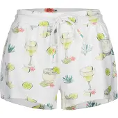 Pj Salvage Damen Pyjamashorts Limes & Sunshine - off-white - Größe M