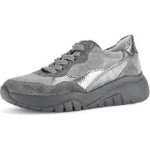 Gabor Shoes Sneaker Low - Grau Leder/Synthetik : Normal : 38.5 Größe: 38.5 Weite: Normal