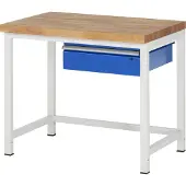 RAU Werkbank mit 1 Schublade - 150:1 - 840 x 1.000 x 700 mm (HxBxT) - Traglast 1.250 kg - Buche