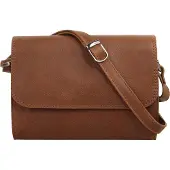 Cluty Umhängetasche Damen 020775 cognac