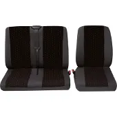 Petex Sitzbezug-Set Profi 1 Rot, Anthrazit Einzel-/Doppelsitz (30071912)