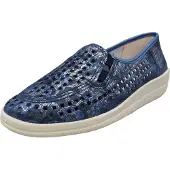 Longo Komfort Slipper Damen 31373334333139 Blau 42 EU