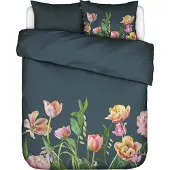 Essenza Bettwäsche Eloise Slate Grey Bio-Baumwollsatin-135 x 200 cm