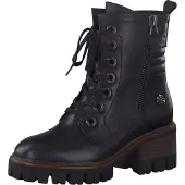 Marco Tozzi by Guido Maria Kretschmer Fashion Damen Stiefelette Boots Stiefel, Größe:EUR 39, Farbe:Schwarz (Black Antic)