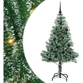 Syfax Künstlicher Weihnachtsbaum beschneit mit LED Licht 150 cm