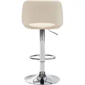 CLP Barhocker Camden Kunstleder chrom creme