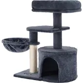 Famanu Katzenbaum 68 cm Smoky Grey - Mehrere Ebenen