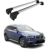Omac 1220916 Dachreling Dachträger Aluminium 75 kg Max für BMW X1 (F48)
