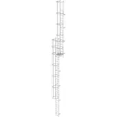 MUNK Günzburger Steigtechnik MUNK ortsfeste Steigleitern Aluminium, 13,44m SH