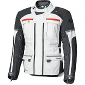 Held Carese Evo GTX Motorrad Textiljacke, hellgrau/rot, B-XL