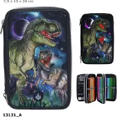 Dino World 3-Fach Federtasche
