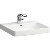 Laufen PRO Liberty Waschtisch, barrierefrei, 1 Hahnloch, mit Überlauf, 600x550mm, H8119500001041