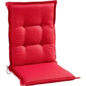 GO-DE Textilgesellschaft Gartenstuhlauflage - Rot - Mittellehner - unifarben