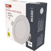 Emos LED Panel 7 W, runde 480 lm Einbauleuchte, Deckenleuchte in Weiß, extra flach, neutralweiß 4000 K, inkl. LED-Treiber, ZD1125