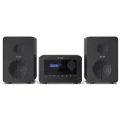 Sharp TOKYO DAB+ HI-FI Micro System, Heim-Audio-Mikrosystem, Schwarz, 40 W, 2-Wege, Kabellos, DAB, FM