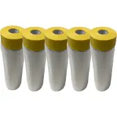 Vago-Tools 5 x Baufolie Malerkrepp Klebeband Abdeckband Masker Tape 1100mm/20m