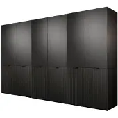 Bettso Satz von 3 modularen Schränken SANDBOX 3X NOVA schwarz