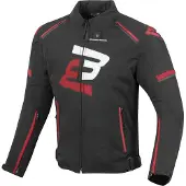 Bogotto Sparrow Wasserdichte Motorrad Textiljacke, schwarz/rot, M