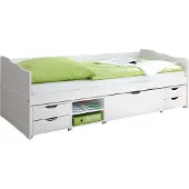 Ticaa kindermobel Sofabett mit Schubkästen "Marlies", verschied. Farben (Weiß)