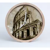 Tulup Holzuhr 20fi cm wanduhr - Stadt Colosseum