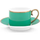 Pip studio Espressotasse Chic Gold Green120 ml