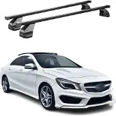 Menabo Dachträger Grundtäger für Mercedes CLA C117 2013-2019 75kg Stahl Schwarz
