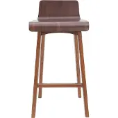 Miliboo - Barstuhl aus dunklem Holz 65 cm BALTIK