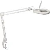 MAUL LED-Lupenleuchte Viso, Klemmfuß, weiß