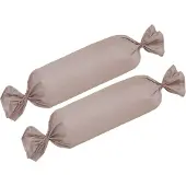 Bettwaren-Shop Single Jersey Kissenbezug Ulm 2er Pack 15x40 cm für Nackenrollen basalt