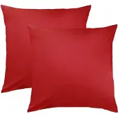 Bettwaren-Shop Single Jersey Kissenbezug Ulm 2er Pack 40x40 cm rot