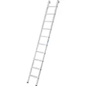 Krause Anlegeleiter , TRBS 2121-2, Arbeitshöhe 3600 mm, 10 rutschfeste Profilstufen mit T 80 mm, Fußstopfen, Aluminium