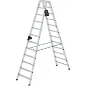 Proregal Stufen-Stehleiter beidseitig begehbar 2x12 Stufen